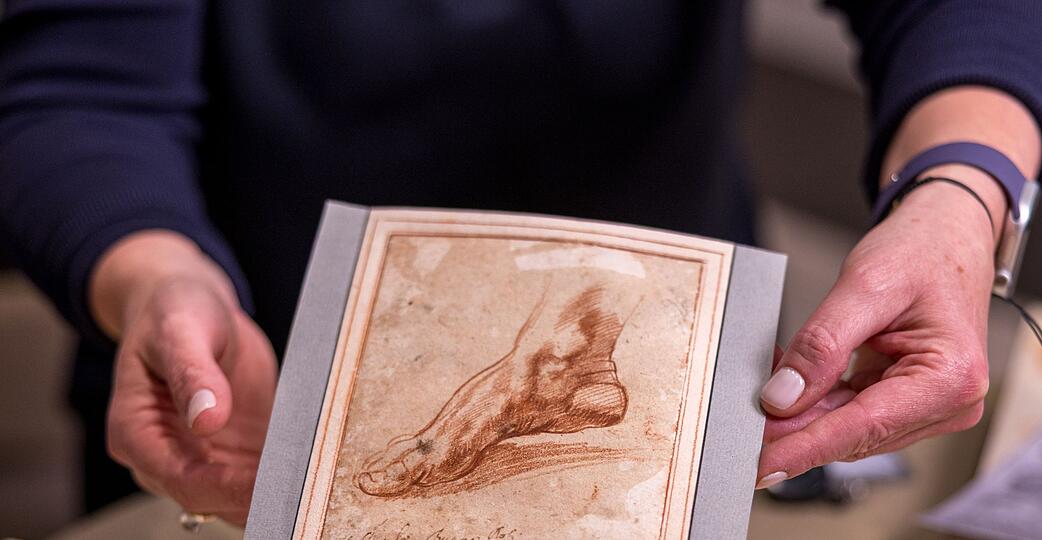 Die Zeichnung gilt als Vorbereitung f&uuml;r die Darstellung der Libyschen Sibylle an der Decke der Sixtinischen Kapelle. (Handout)