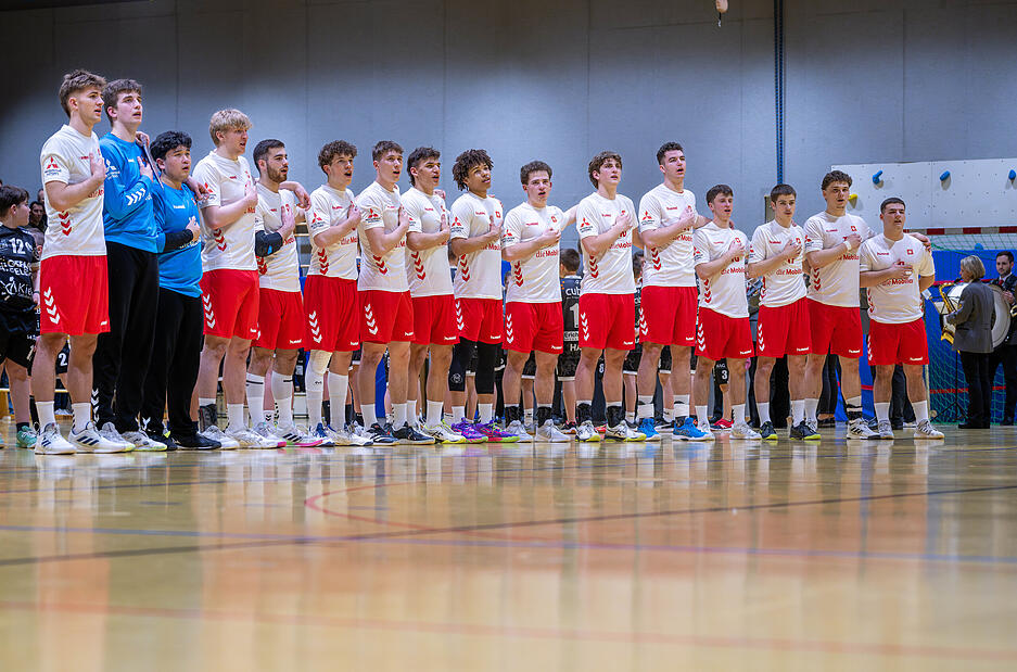 Handball-U20-L&auml;nderspiel Deutschland gegen die Schweiz in Gro&szlig;bottwar