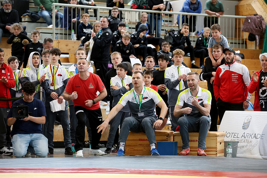Ringen Deutsche Meisterschaften U14 in Heilbronn - Samuel Puscas gegen Ludo Zimmermann (Frankfurt/Oder) Ringen Deutsche Meisterschaften U14 in Heilbronn - Samuel Puscas gegen Ludo Zimmermann (Frankfurt/Oder)