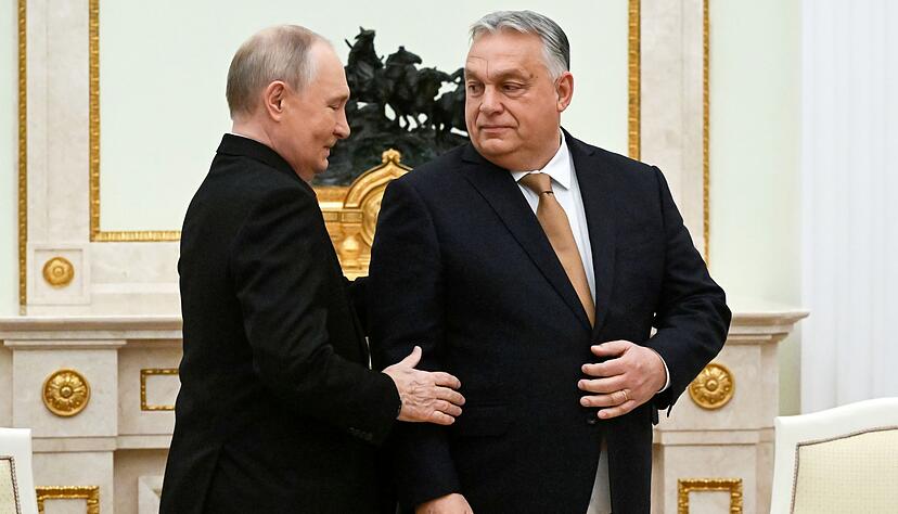 Kremlchef Wladimir Putin lässt auf Bitte des ungarischen Ministerpräsidenten Viktor Orban zwei Kriegsgefangene frei. (Archivbild) Kremlchef Wladimir Putin lässt auf Bitte des ungarischen Ministerpräsidenten Viktor Orban zwei Kriegsgefangene frei. (Archivbild)