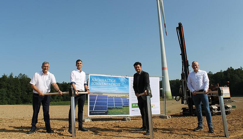 Zur Windkraft bei Widdern kommt in den nächsten Wochen noch eine große Photovoltaik-Anlage von Zeag und der Bürgergenossenschaft.
Foto: Simon Gajer