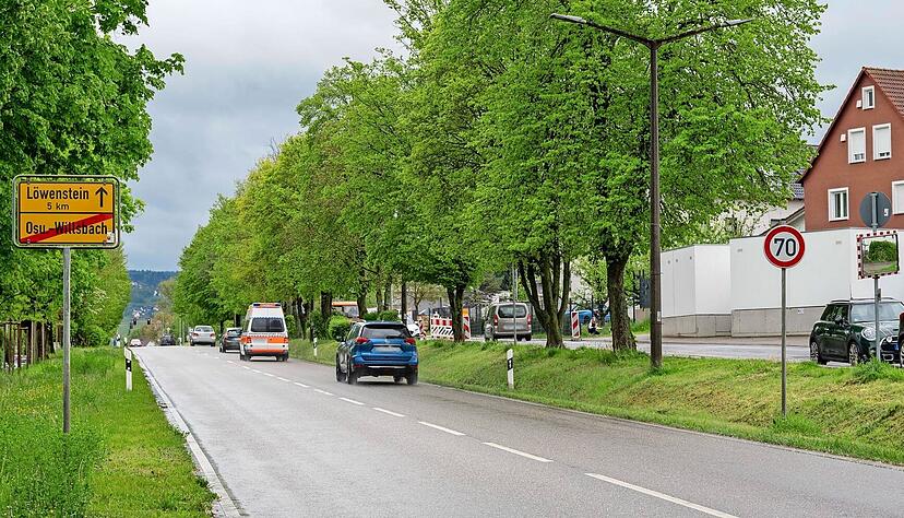 Ortsauswärts bis zum Ortsschild soll in der Löwensteiner Straße in Willsbach Tempo 30 verlängert werden. Das 70er-Schild soll gegen ein 50er ausgetauscht werden.