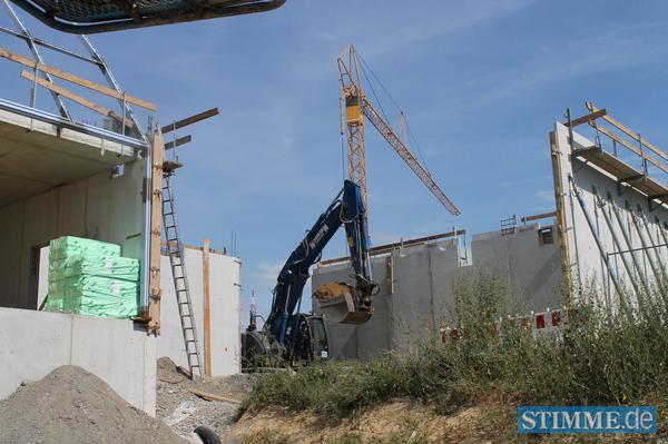 Bauarbeiten B&auml;derpark Sinsheim