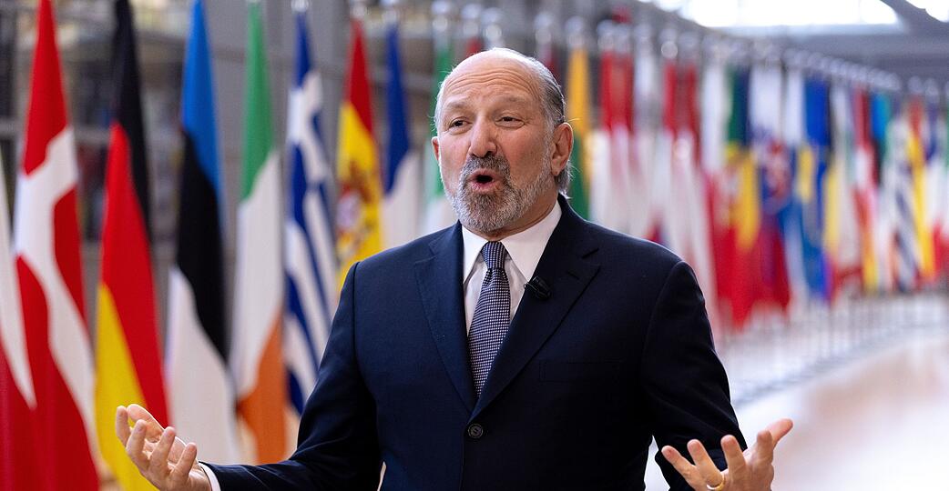 US-Handelsminister Howard Lutnick in Brüssel. US-Handelsminister Howard Lutnick in Brüssel.