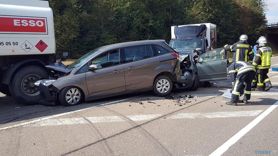 Unfall auf der B19 bei Kupferzell