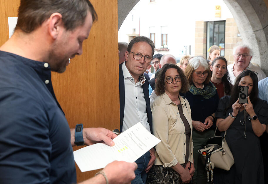 Mit 75,3 Prozent der Stimmen setzte sich Koppenh&ouml;fer deutlich gegen Frank Menzel durch.