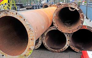 Alte Wasserrohre raus, neue rein: In die Modernisierung des städtischen Leitungsnetzes, der Hochbehälter sowie der Kläranlage müssen in der näheren Zukunft Millionenbeträge fließen.
Foto: Archiv/Berger