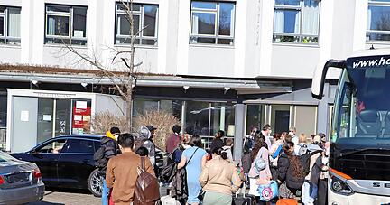 Schutzsuchende aus der Ukraine kommen in Künzelsau am ehemaligen Hohenloher Krankenhaus an. Ukrainer machen derzeit vielerorts den größten Anteil Geflüchteter aus.
Foto: Archiv/privat