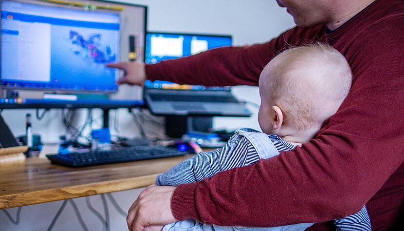 Immer noch selten: M&auml;nner in Teilzeit. (Foto-Archiv)