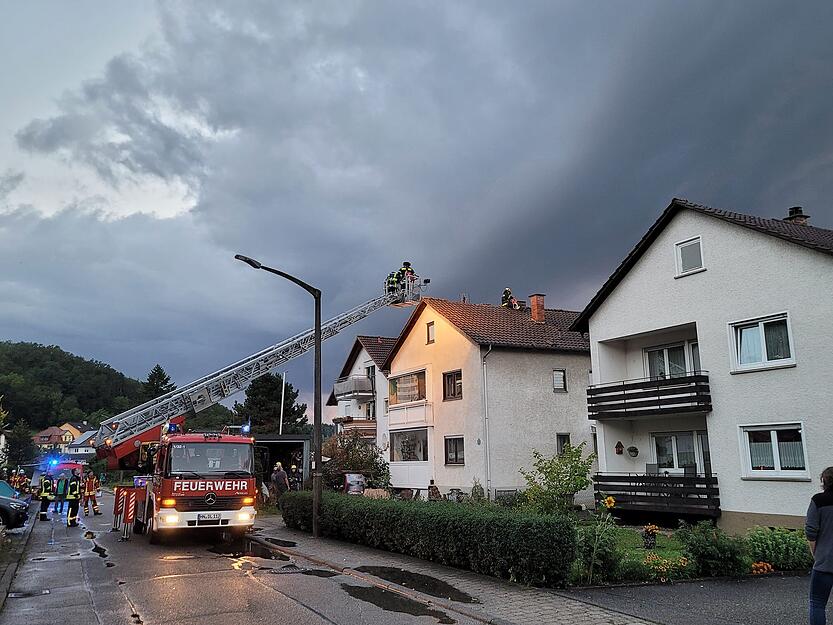 Unwetterschäden in Neudenau und Ittlingen