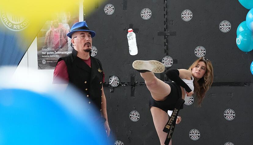 Palina Glebova stellte gleich drei Rekorde auf.