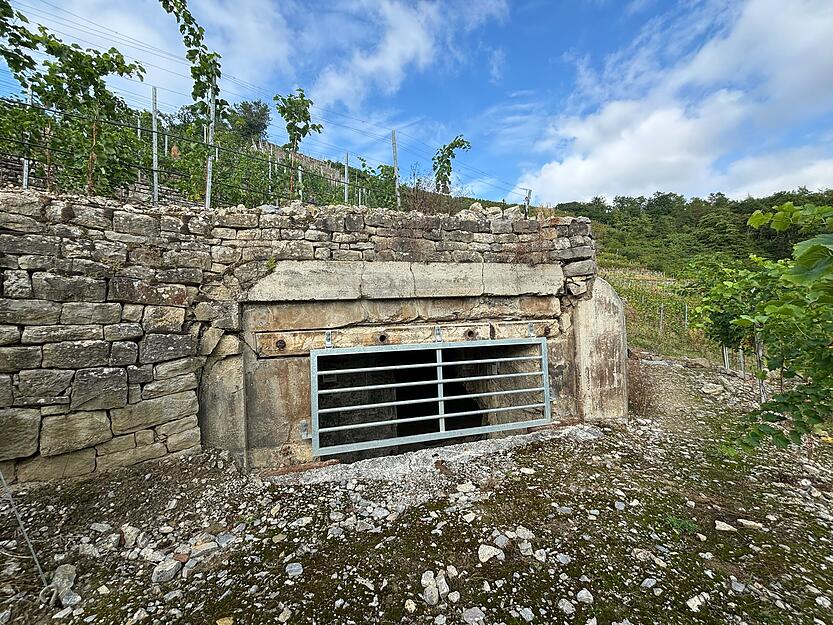 T14-Bunker in Lauffen. Das Privatgelände ist nicht für die Öffentlichkeit zugänglich. T14-Bunker in Lauffen. Das Privatgelände ist nicht für die Öffentlichkeit zugänglich.