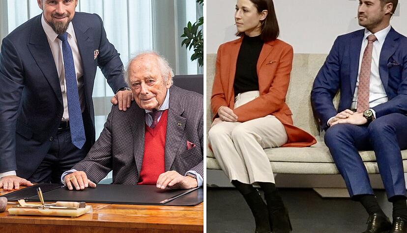 Reinhold Würth gibt den Vorsitz im Stiftungsaufsichtsrat an seinen Enkel Benjamin Würth weiter (Foto rechts). Maria Würth übernimmt einen Großteil der Aufgaben in der Geschäftsbereichsleitung Kunst- und Kulturaktivitäten. Sebastian Würth wird Vorsitzender des Konzern-Beirats (Foto links). Archiv/Berger, Gleichauf, Montage: Stimme.de