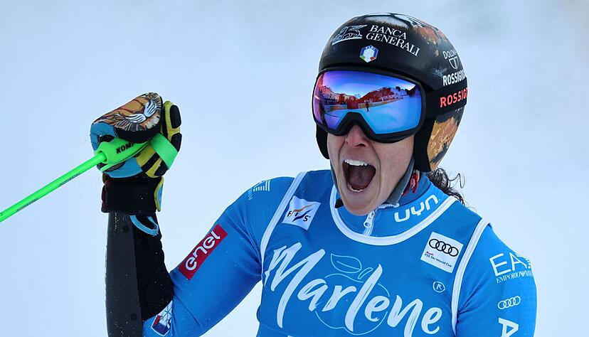 Jubelte nach einem famosen Comeback: Ski-Ass Federica Brignone.