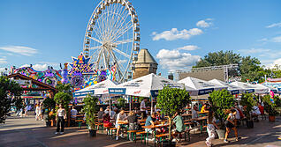 Vom 4. bis zum 13. Juli findet das Heilbronner Volksfest auf der Theresienwiese statt. Vom 4. bis zum 13. Juli findet das Heilbronner Volksfest auf der Theresienwiese statt.