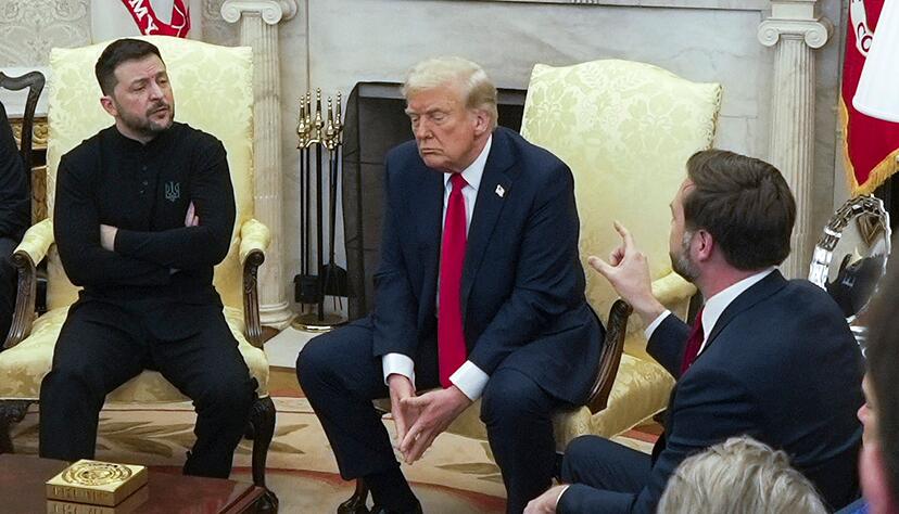 Der ukrainische Pr&auml;sident Wolodymyr Selenskyj bedankte sich bei seinem Besuch in Washington immer wieder f&uuml;r die bisher von den USA geleistete Hilfe im Kampf gegen den russischen Angriffskrieg.