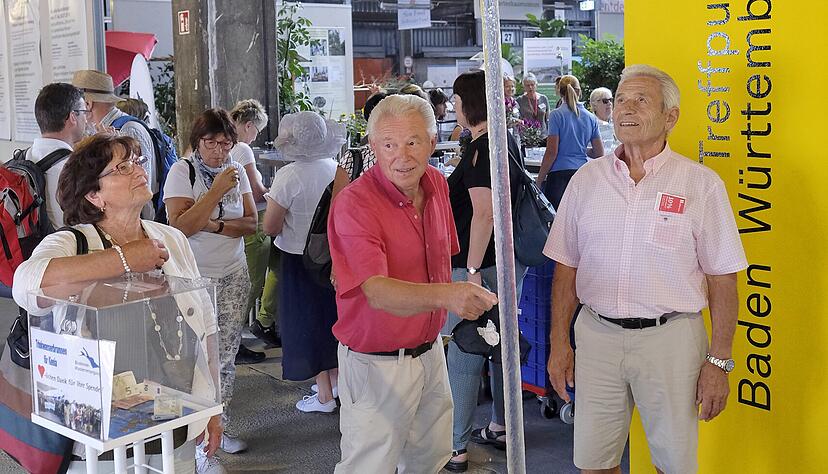 Viele Informationen rund ums Wasser: Der Zweckverband Bodenseewasserversorgung stellt seine Leistungen vor.
Foto: Dennis Mugler