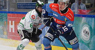 Nolan Ritchie erzielte das Game-Winning-Goal in Peiting.