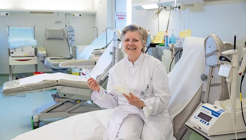 Astrid Stäps ist seit über 30 Jahren Ärztin und seit 27 Jahren im Bereich der Transfusionsmedizin tätig. 
Foto: Andreas Veigel