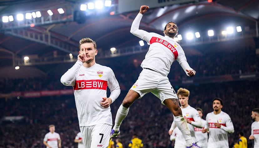 Das L zum Jubel war ein Gru&szlig; an seine Frau.