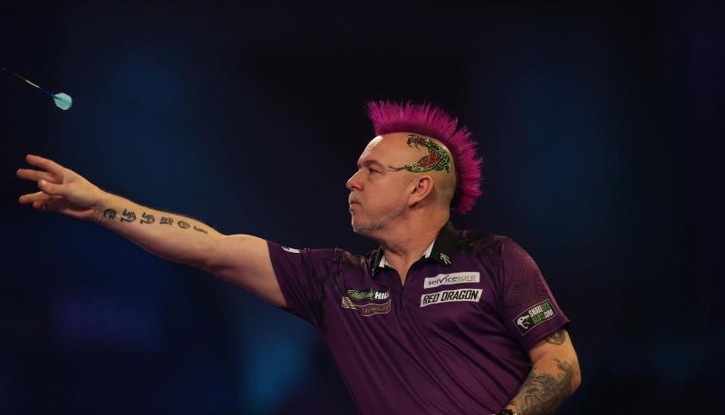 Peter Wright setzte sich gegen de Zwaan nur knapp durch.