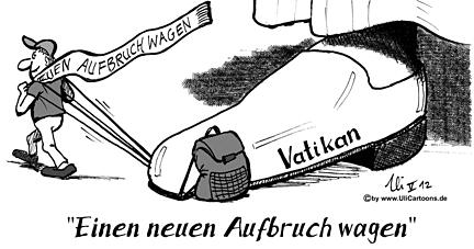 Uli Wörner aus Obergriesheim bringt die Situation der Kirche so auf den Punkt: "Das Traurige daran, der Cartoon ist zehn Jahre alt und leider immer noch aktuell." Uli Wörner aus Obergriesheim bringt die Situation der Kirche so auf den Punkt: "Das Traurige daran, der Cartoon ist zehn Jahre alt und leider immer noch aktuell."