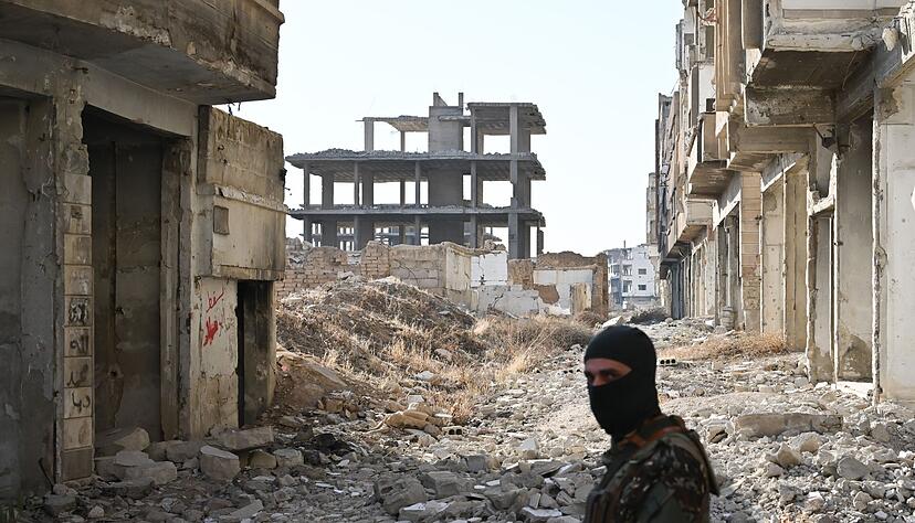 Vom Stadtteil Dschubar ist praktisch nichts &uuml;brig. Die stark besch&auml;digten Geb&auml;ude, in denen einst rund 500.000 Menschen lebten, m&uuml;ssen wohl alle abgerissen werden.