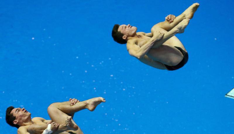 Patrick Hausding (r) und Stephan Feck in Aktion. Foto: David Ebener