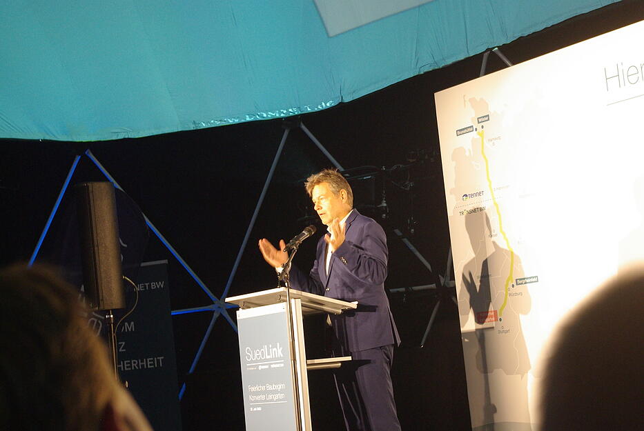 Wirtschaftsminister Habeck in Leingarten