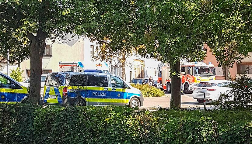 Gro&szlig;einsatz der Polizei in Karlsruhe.