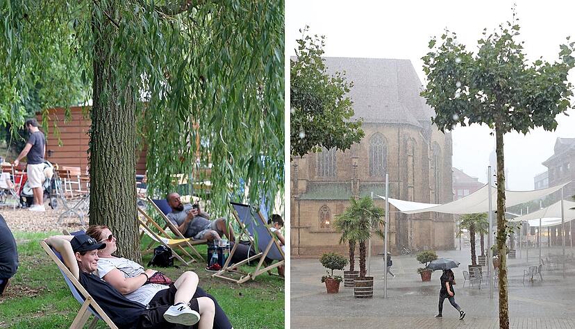 Noch lässt sich der Sommer im Raum Heilbronn entspannt im Liegestuhl genießen. In Kürze dürfte es aber wieder regnerischer werden.
