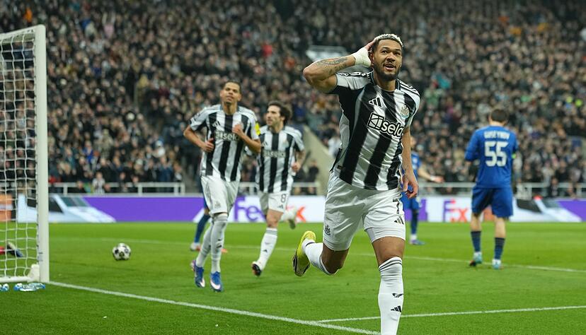 Newcastle United steht problemlos im Achtelfinale der Champions League.