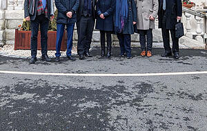 Valentin Abel (zweiter von rechts) und seine Parlamentarier-Kollegen in Dublin. Valentin Abel (zweiter von rechts) und seine Parlamentarier-Kollegen in Dublin.