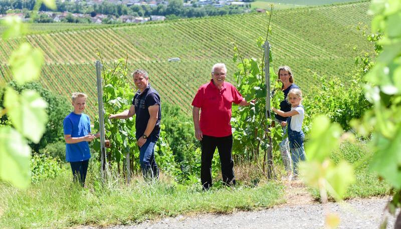 Drei Generation einer Weinnbaufamilie. Drei Generation einer Weinnbaufamilie.