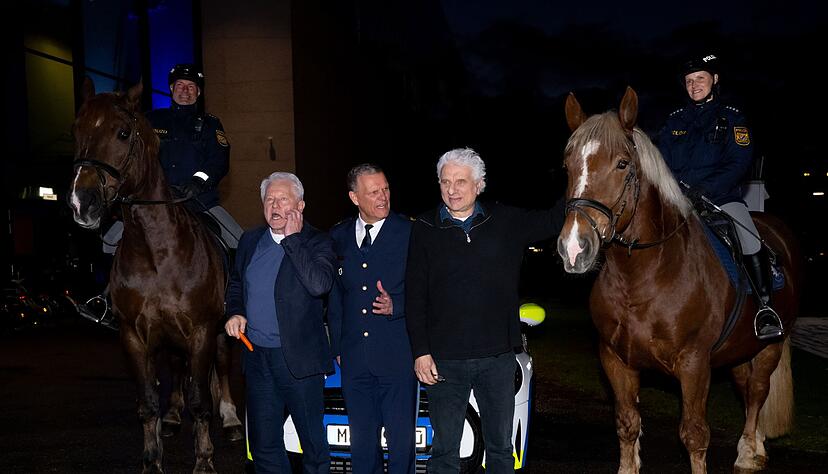 Auch der M&uuml;nchner Polizeipr&auml;sident verabschiedete die Fernseh-Kommissare.
