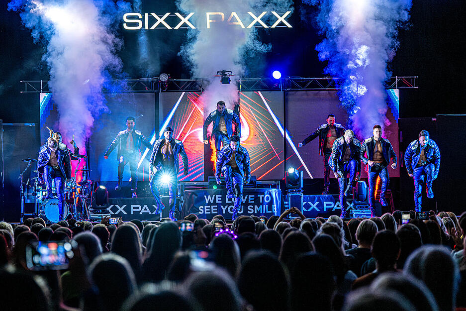 Auftritt der Sixx Paxx in der Heilbronner Harmonie. Auftritt der Sixx Paxx in der Heilbronner Harmonie.