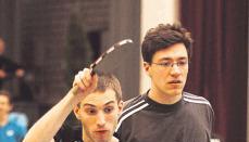 F&uuml;r Christian Back (links) und Alexander Krieger war im Viertelfinale Endstation.