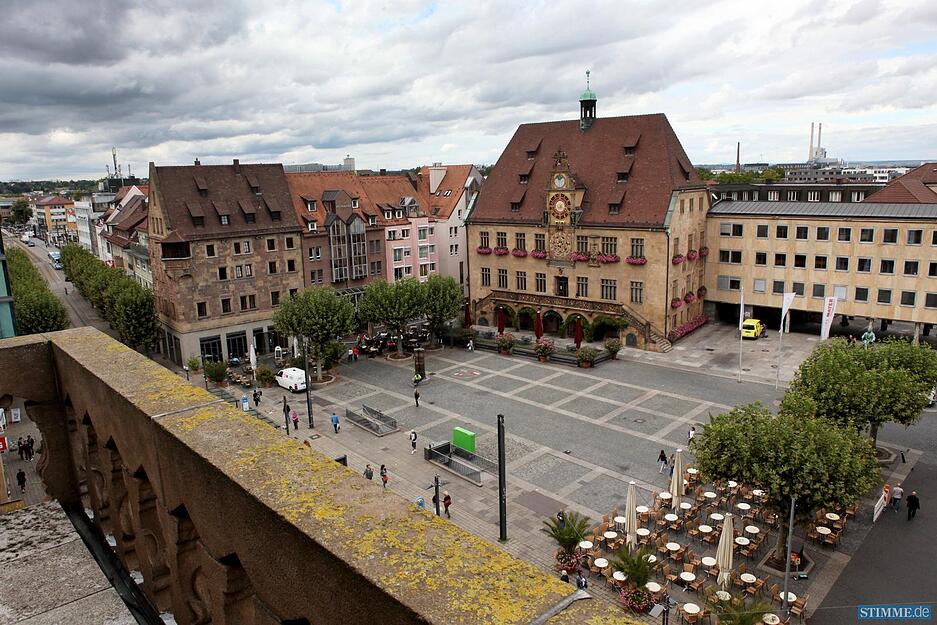 Rathaus Heilbronn, Blick von der Kilianskirche
