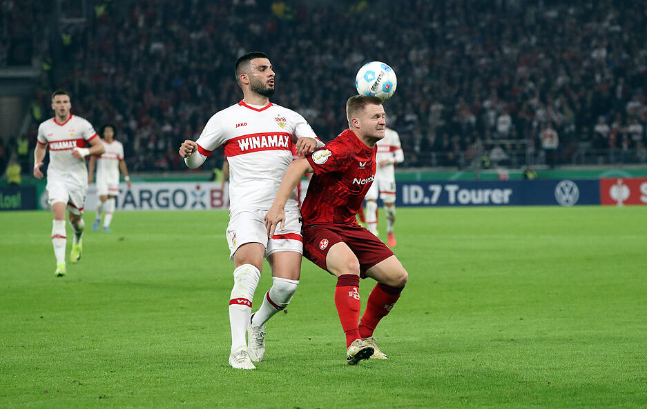 Wesentlich knapper ging es in der zweiten Pokalrunde zu. Der VfB Stuttgart empfing den 1. FC Kaiserslautern in der MHP-Arena.