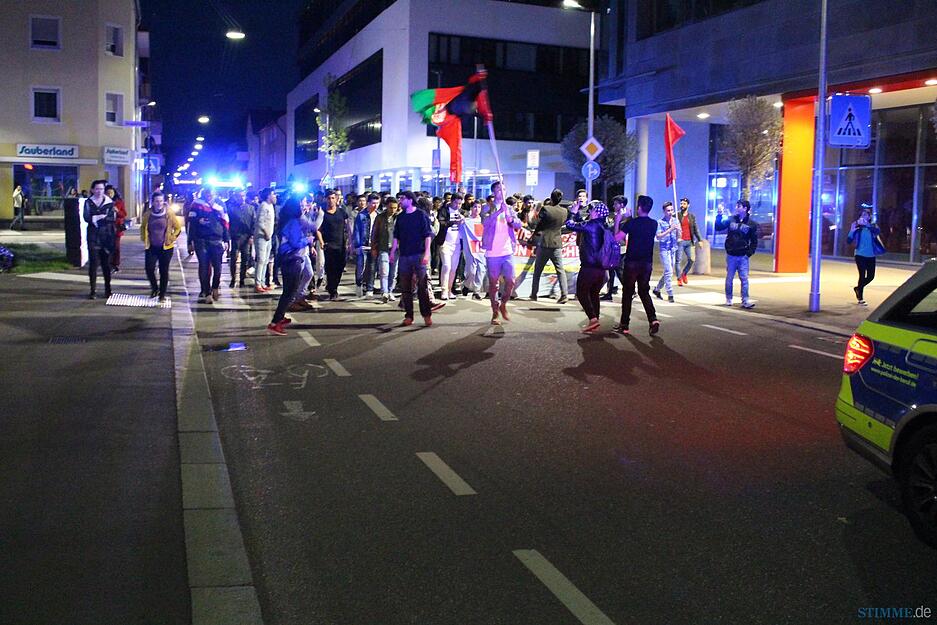 Flüchtlinge demonstrieren in Heilbronn