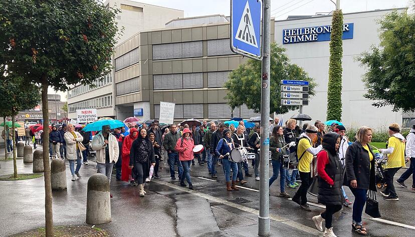 Protestkundgebung in Heilbronn