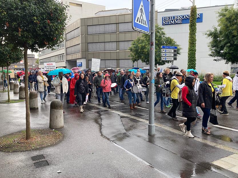Protestkundgebung in Heilbronn