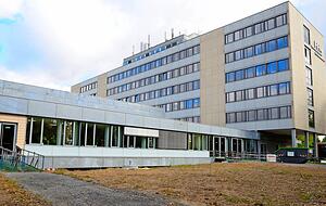Viel Grün und zwei attraktive Treppen sollen künftig die Studenten hier begrüßen. Noch dominiert das Braun der Baustelle. Viel Grün und zwei attraktive Treppen sollen künftig die Studenten hier begrüßen. Noch dominiert das Braun der Baustelle.