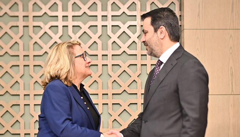 Der erste Gespr&auml;chspartner von Entwicklungsministerin Svenja Schulze (SPD) in Damaskus ist der De-facto-Au&szlig;enminister, Asaad al-Schaibani.