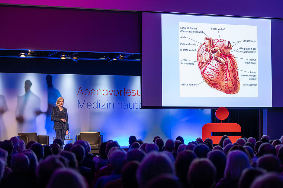 Professorin Dr. med. Christiane Tiefenbacher  erläutert, warum Frauen häufiger an Herzinfarkten sterben als Männer.