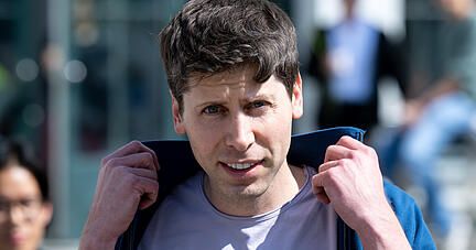 Sam Altman, Gesch&auml;ftsf&uuml;hrer (CEO) von OpenAI und Erfinder der KI-Software ChatGPT, ist der neue Held des Silicon Valley