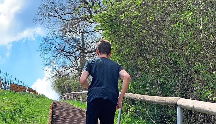 Beim Treppenlaufen ist Muskelkater programmiert.
Foto: Valerie Blass