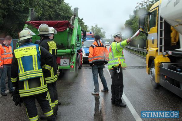 Lkw verliert Anhänger bei Neckarsulm | 31.05.
