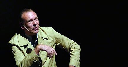 Georg Schramm in "Meister Yodas Ende", bejubelt im B&uuml;rgerzentrum Brackenheim