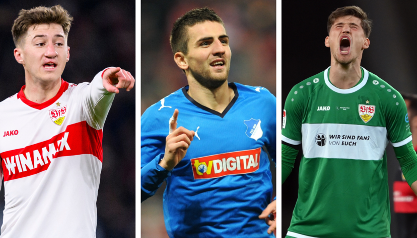Angelo Stiller, Vedad Ibisevic und Gregor Kobel haben für den VfB Stuttgart und die TSG Hoffenheim gespielt.
